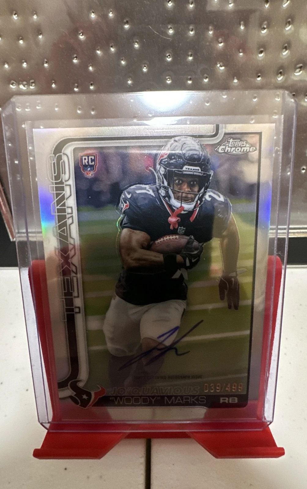 Woody Marks 2025 Topps Chrome Football card
