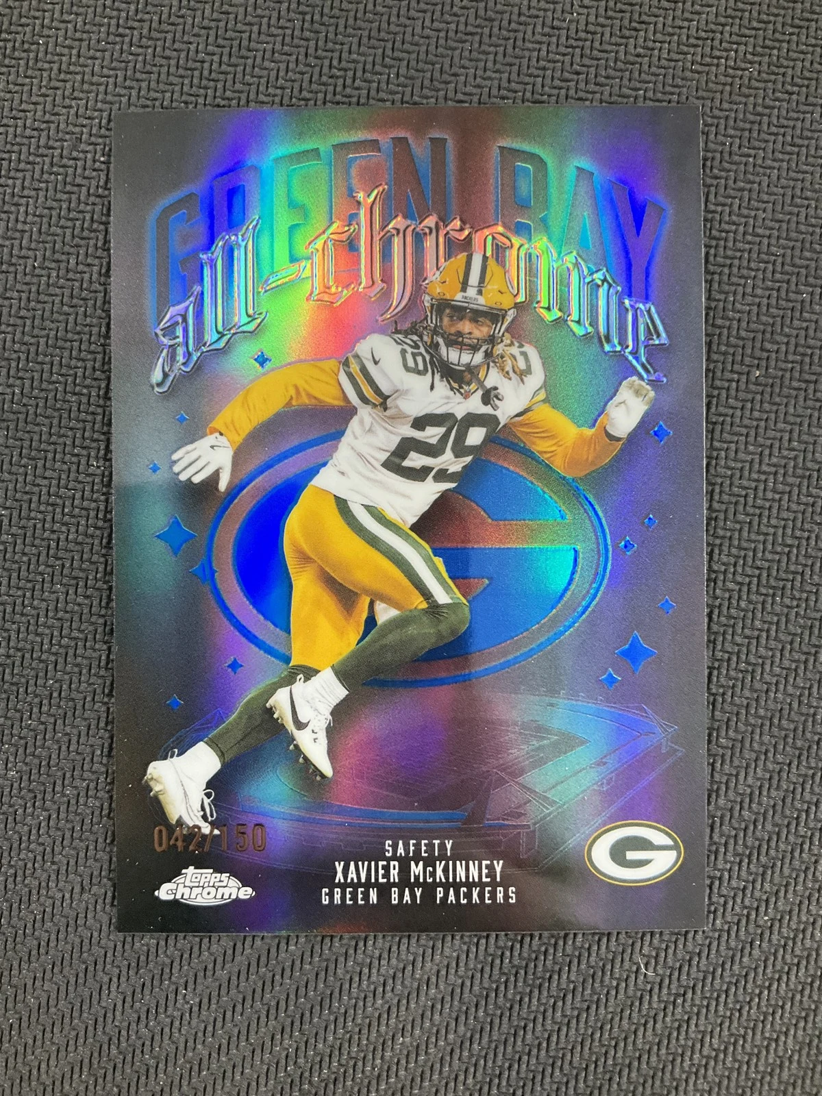 Xavier McKinney 2025 Topps Chrome Football card