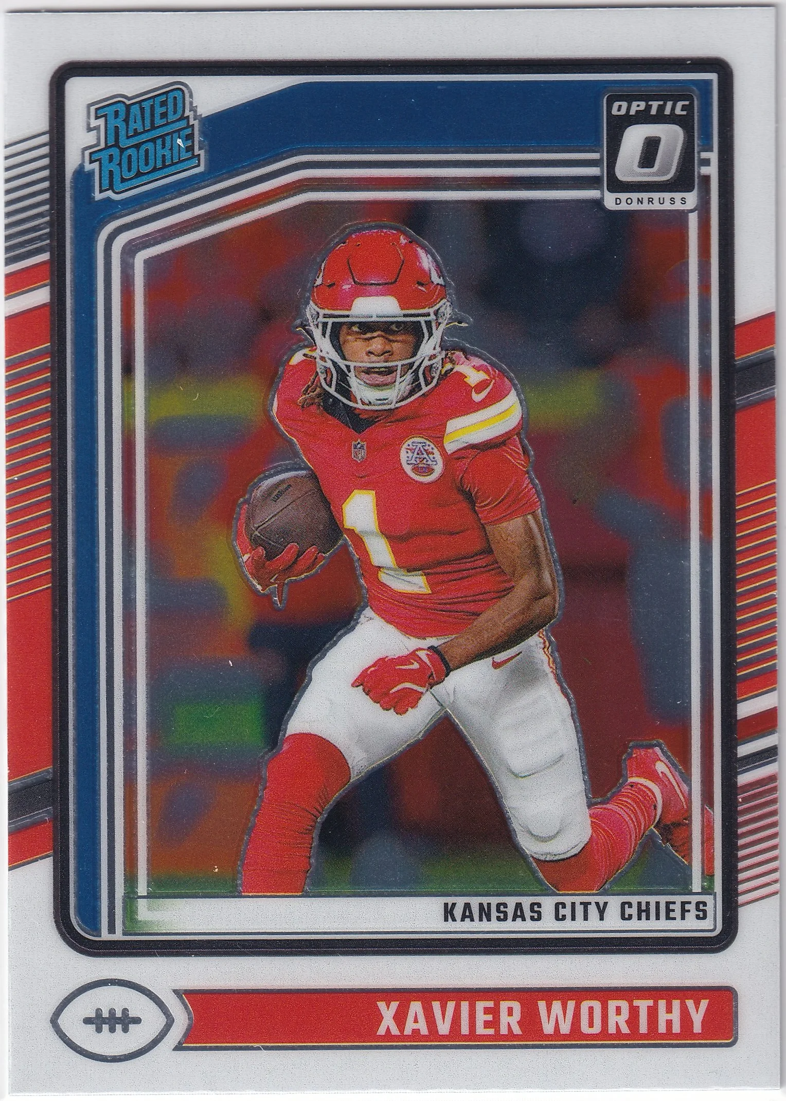 Xavier Worthy 2024 Donruss Optic #300 football rookie card - Front