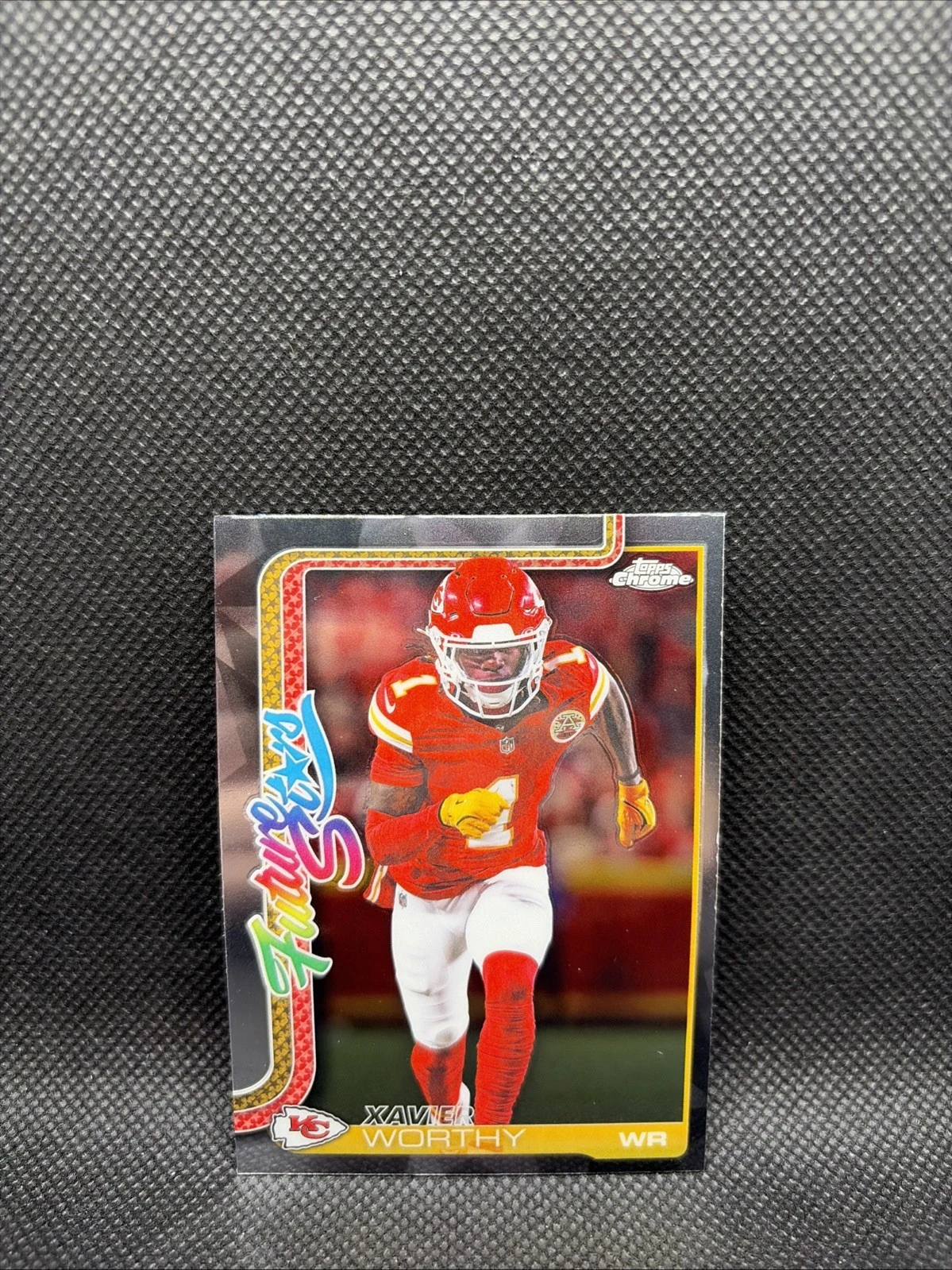 Xavier Worthy 2025 Topps Chrome Football card