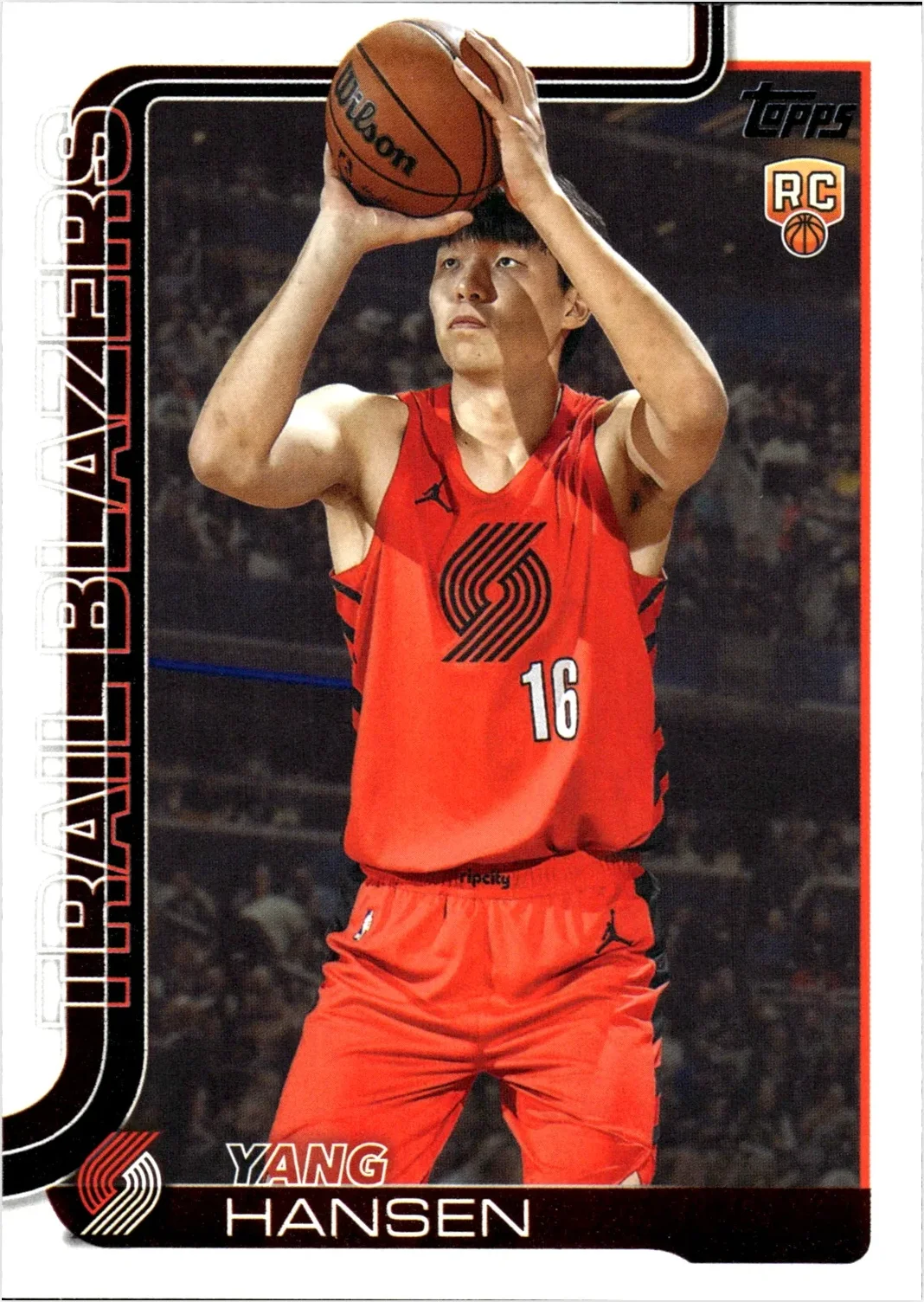 Yang Hansen 2025-26 Topps #216 basketball rookie card - Front