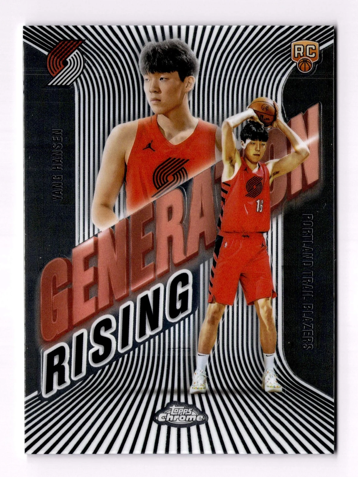 Yang Hansen 2025-26 Topps Chrome card