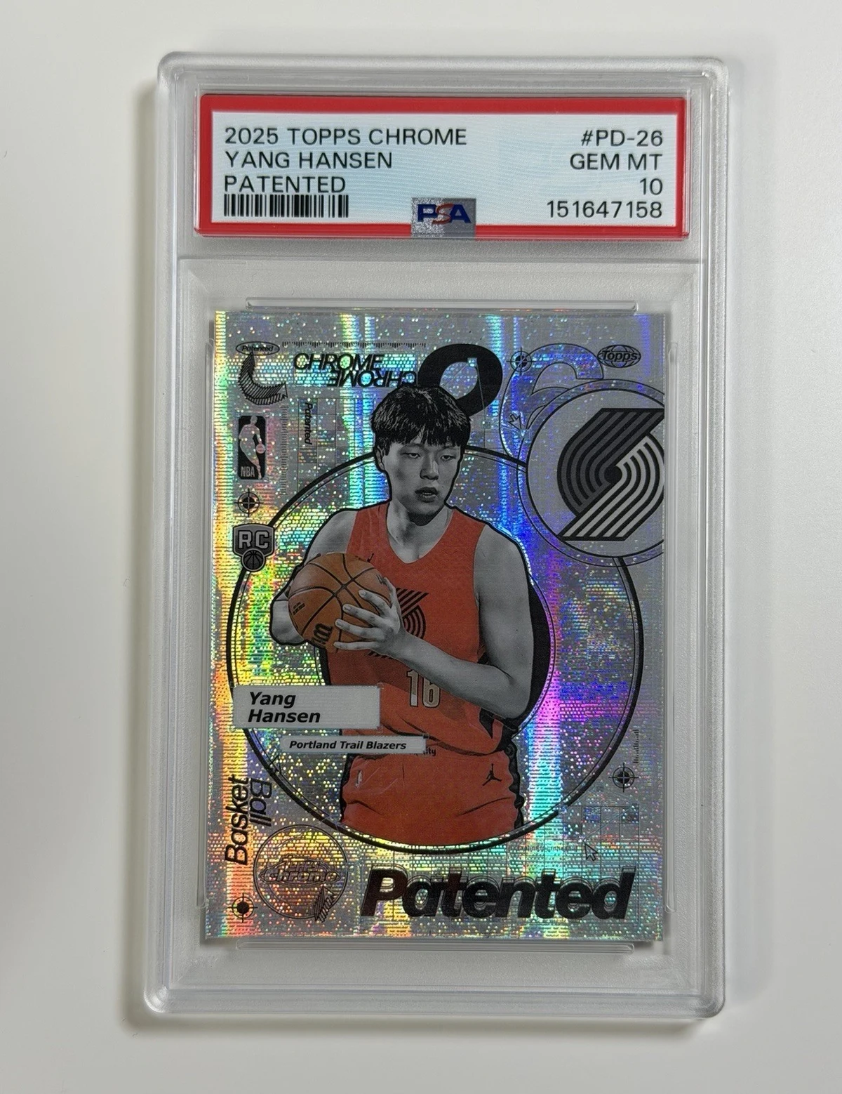Yang Hansen 2025-26 Topps Chrome card