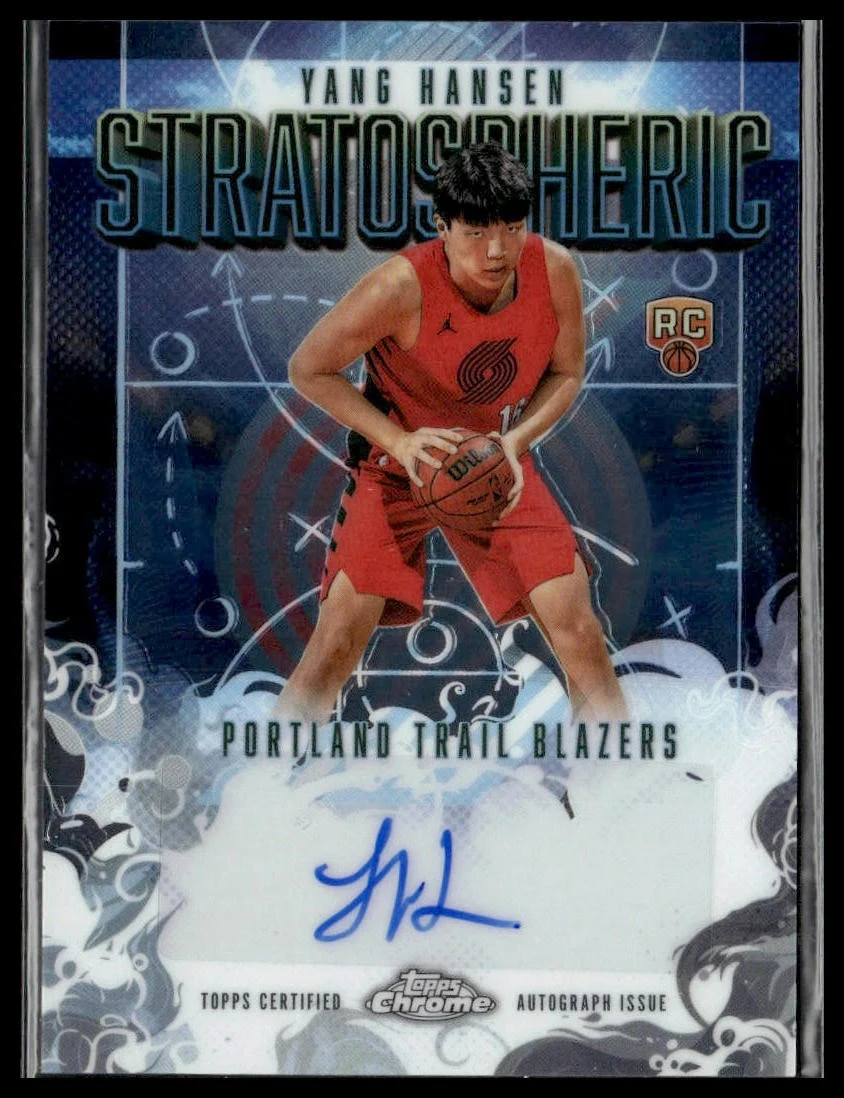 Yang Hansen 2025-26 Topps Chrome card