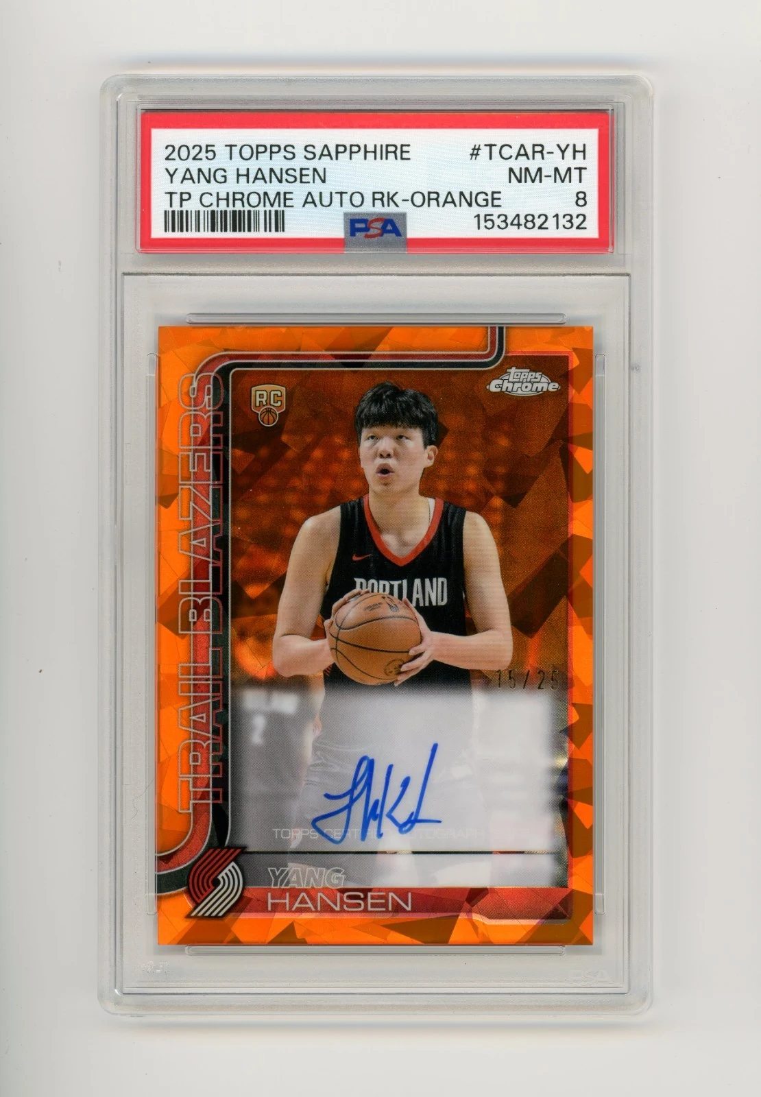 Yang Hansen 2025 Topps Chrome Basketball card