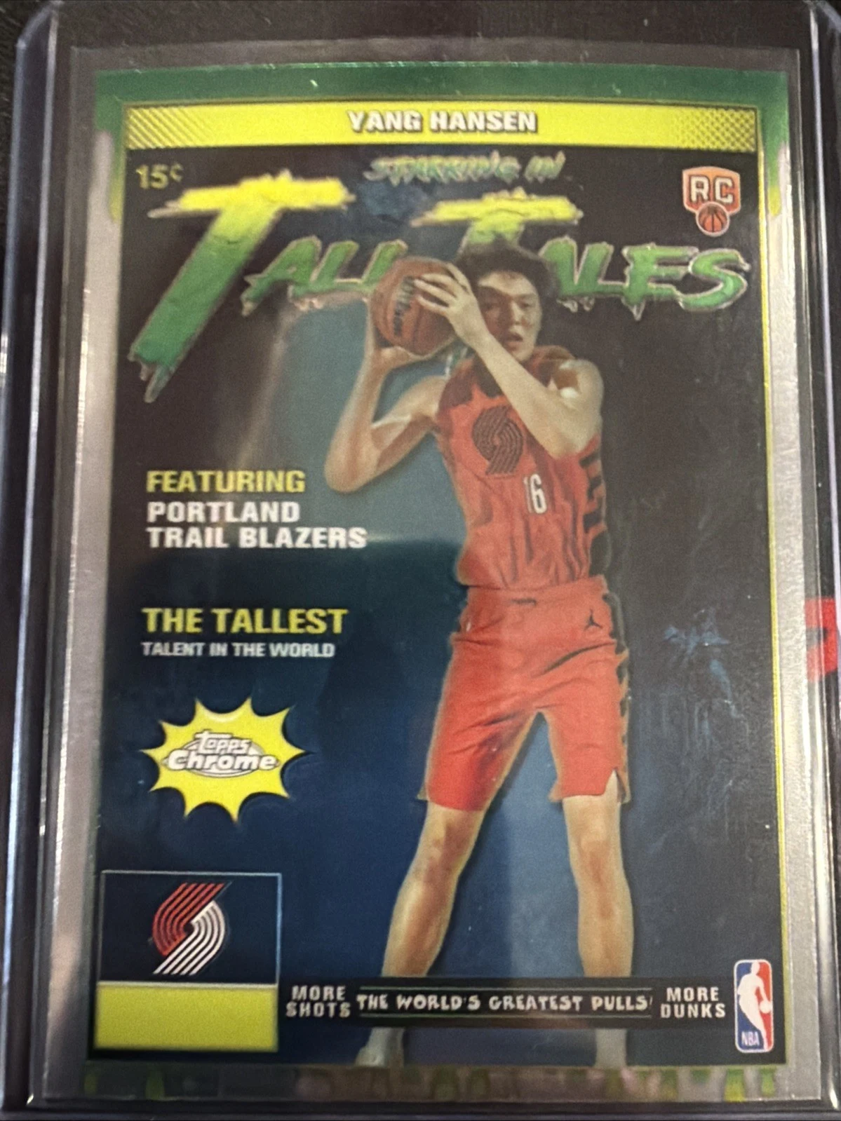 Yang Hansen 2025-26 Topps Chrome card