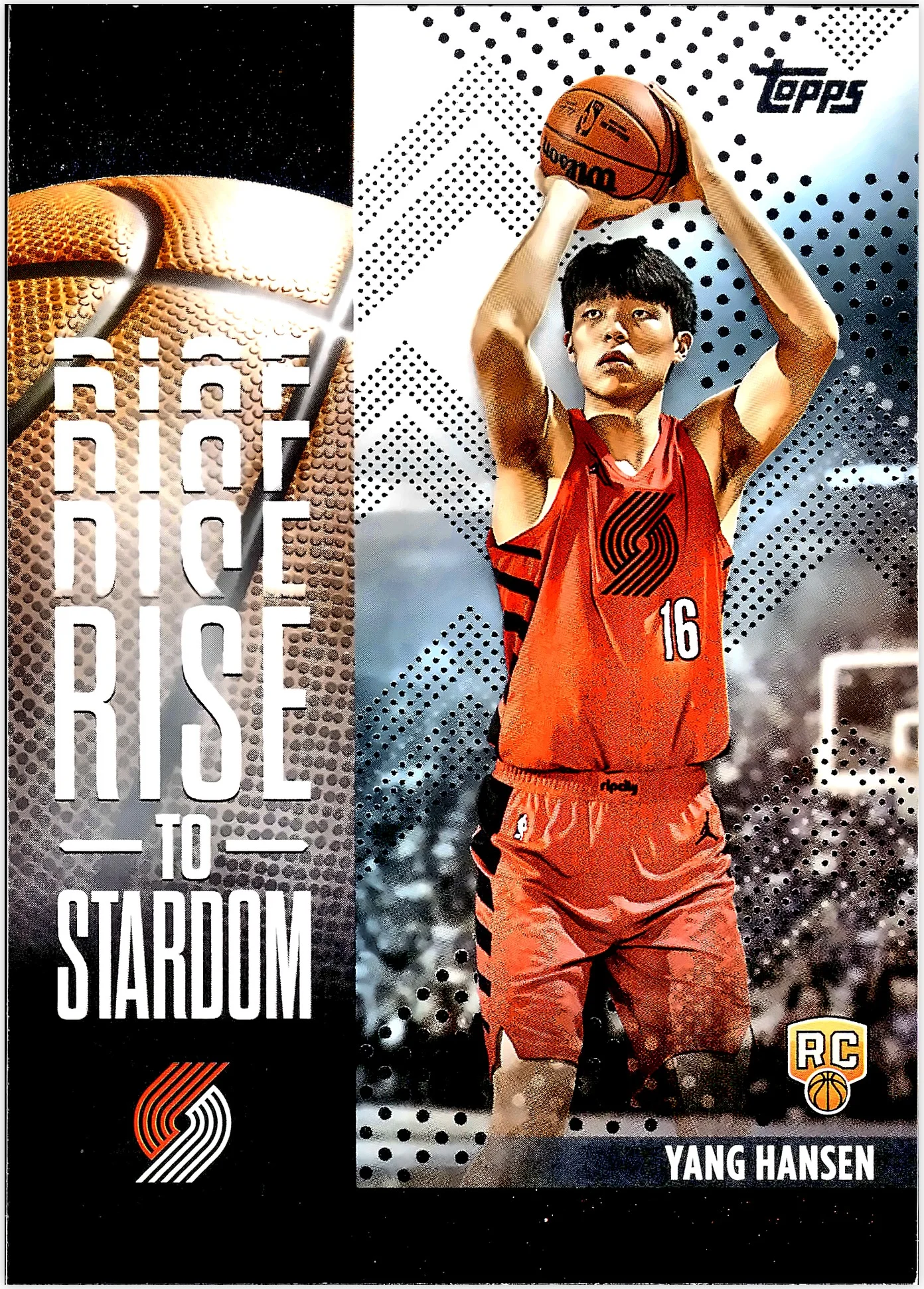 Yang Hansen 2025-26 Topps #RTS-16 Rise to Stardom basketball rookie card - Front