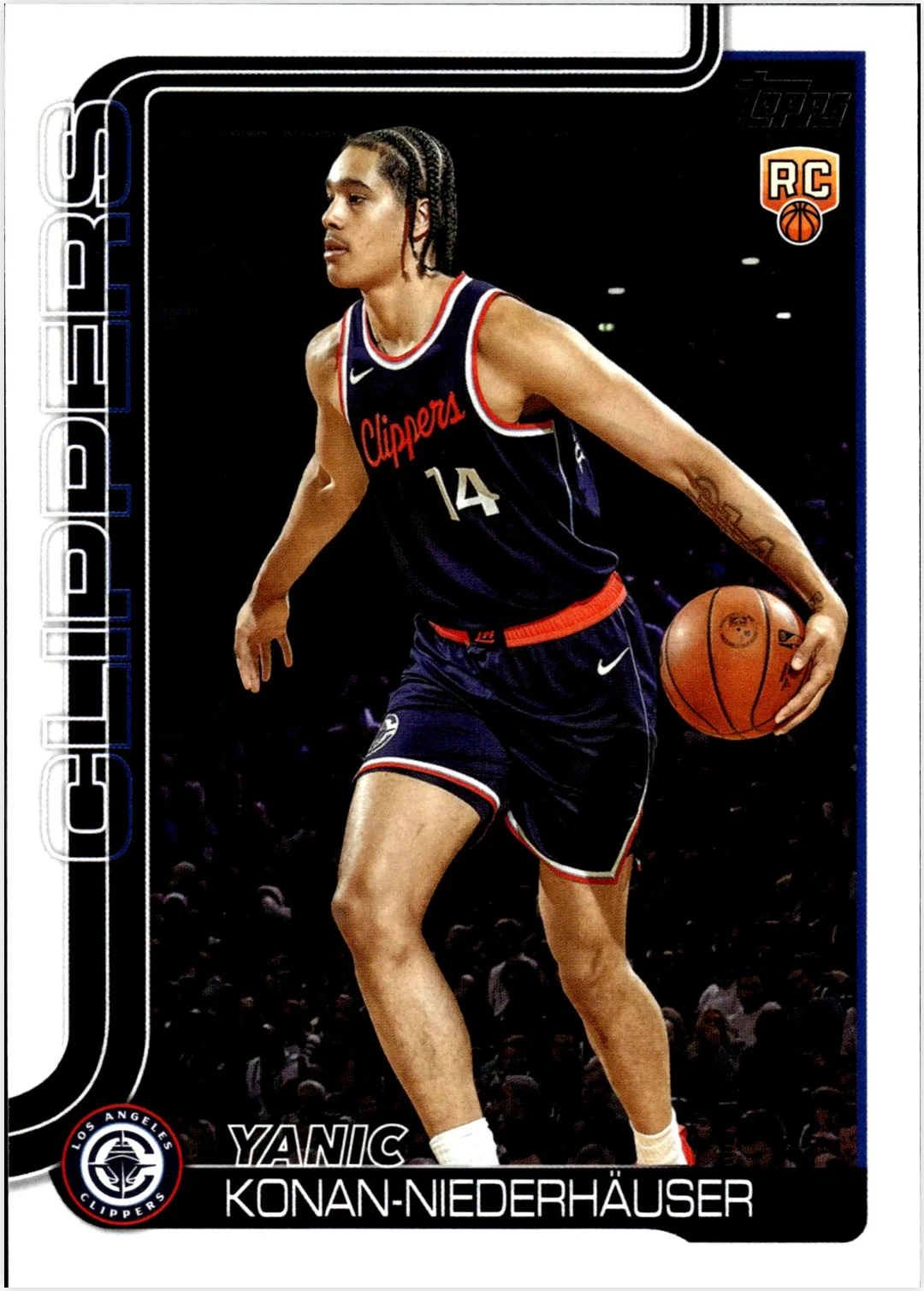 Yanic Konan-Niederhäuser 2025-26 Topps #230 basketball rookie card - Front