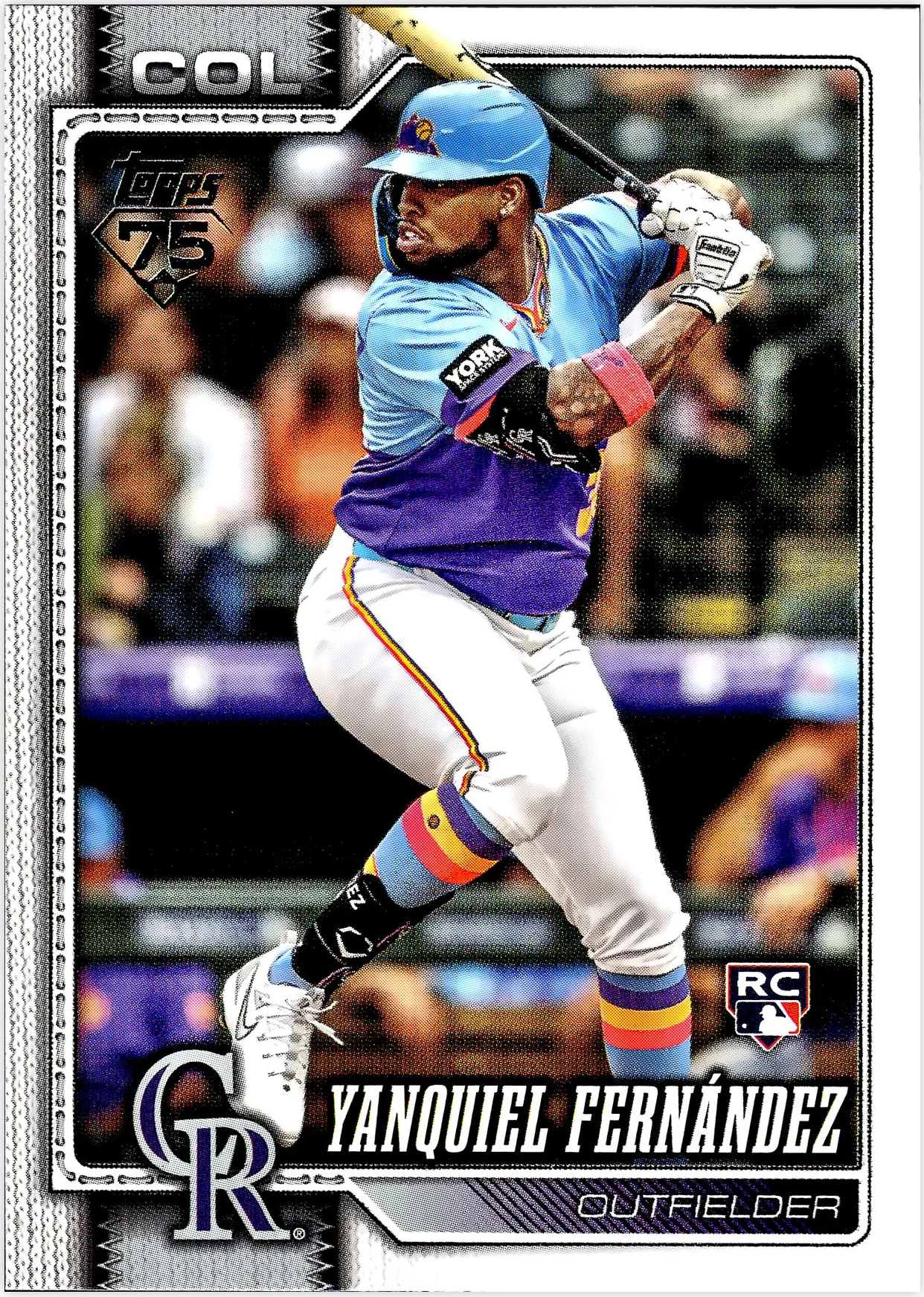 Yanquiel Fernández 2026 Topps #116 baseball rookie card - Front