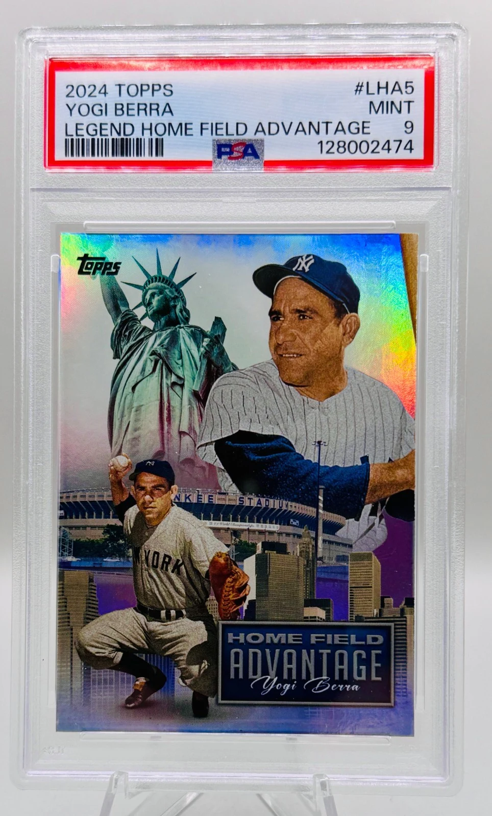 Yogi Berra #LHA-5 2024 Topps Baseball Legendary Home Field Advantage front