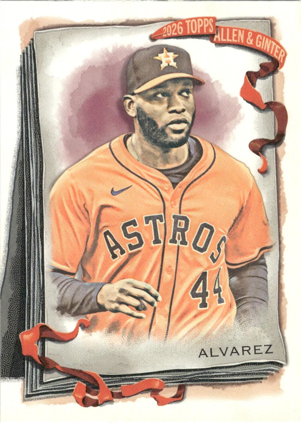 Yordan Alvarez #102 2026 Topps Allen & Ginter trading card - Front