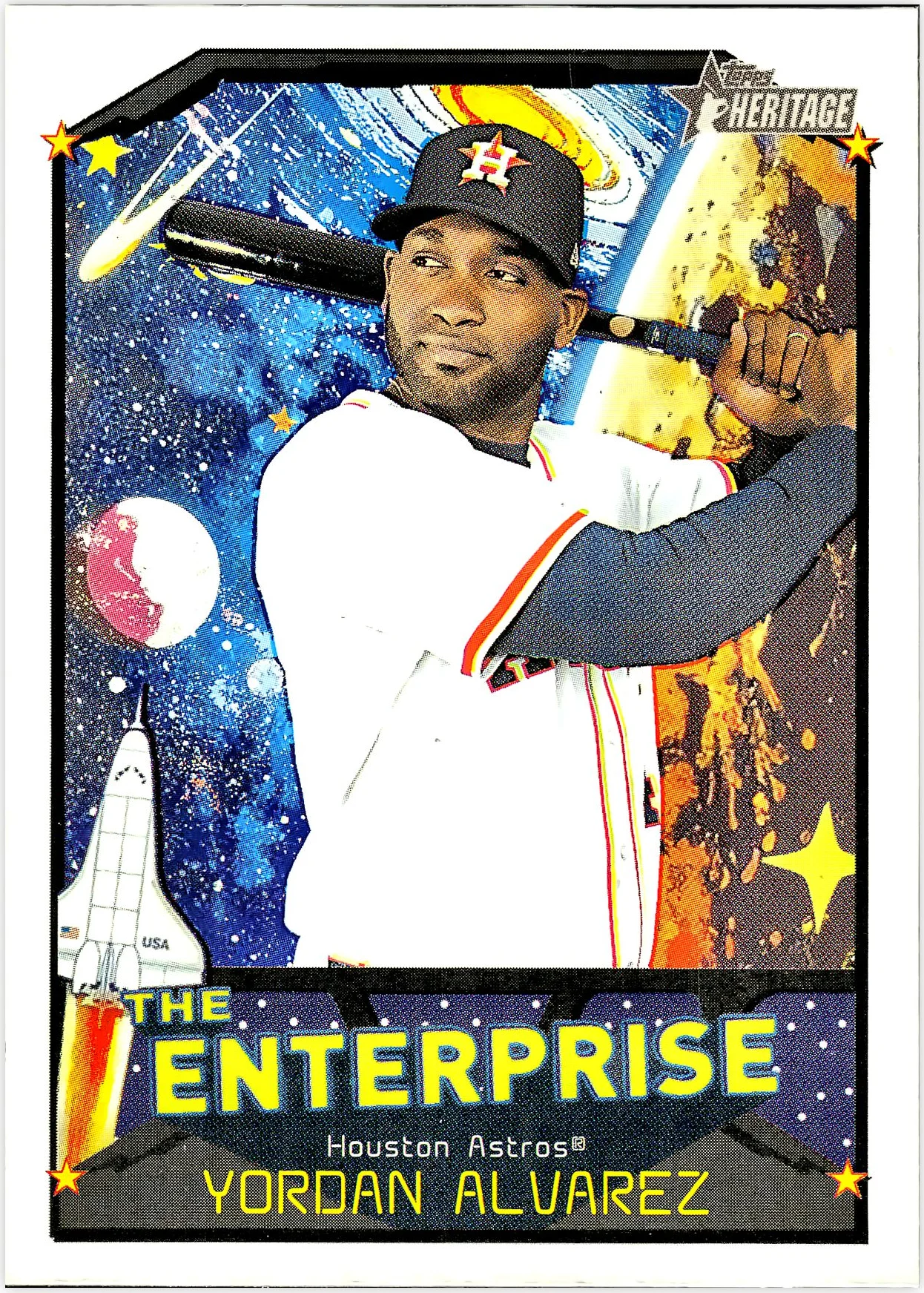 Yordan Alvarez 2026 Topps Heritage #TE-YA The Enterprise baseball card - Front