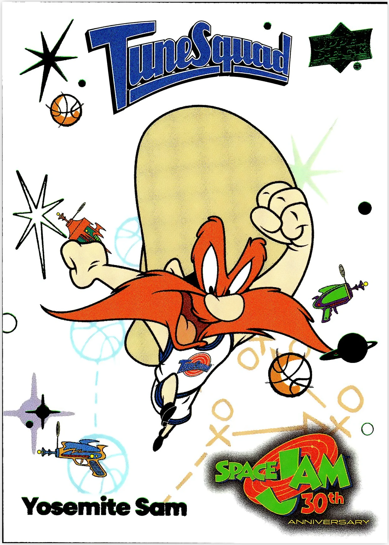Yosemite Sam 2026 Space Jam 30th Anniversary #5 basketball card - Front