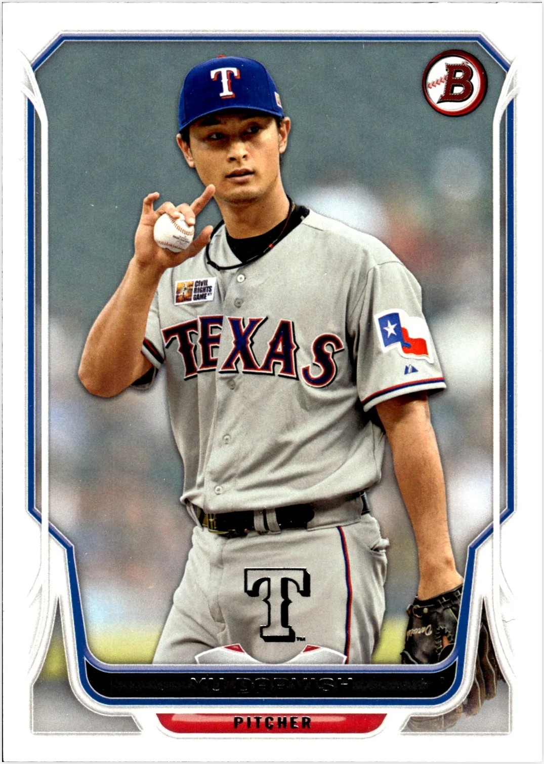 Yu Darvish 2014 Bowman #30 baseball card - Front