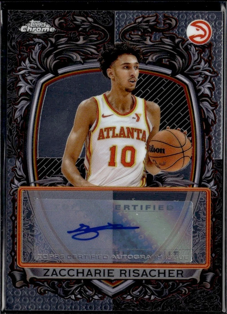 Zaccharie Risacher 2025-26 Topps Chrome card