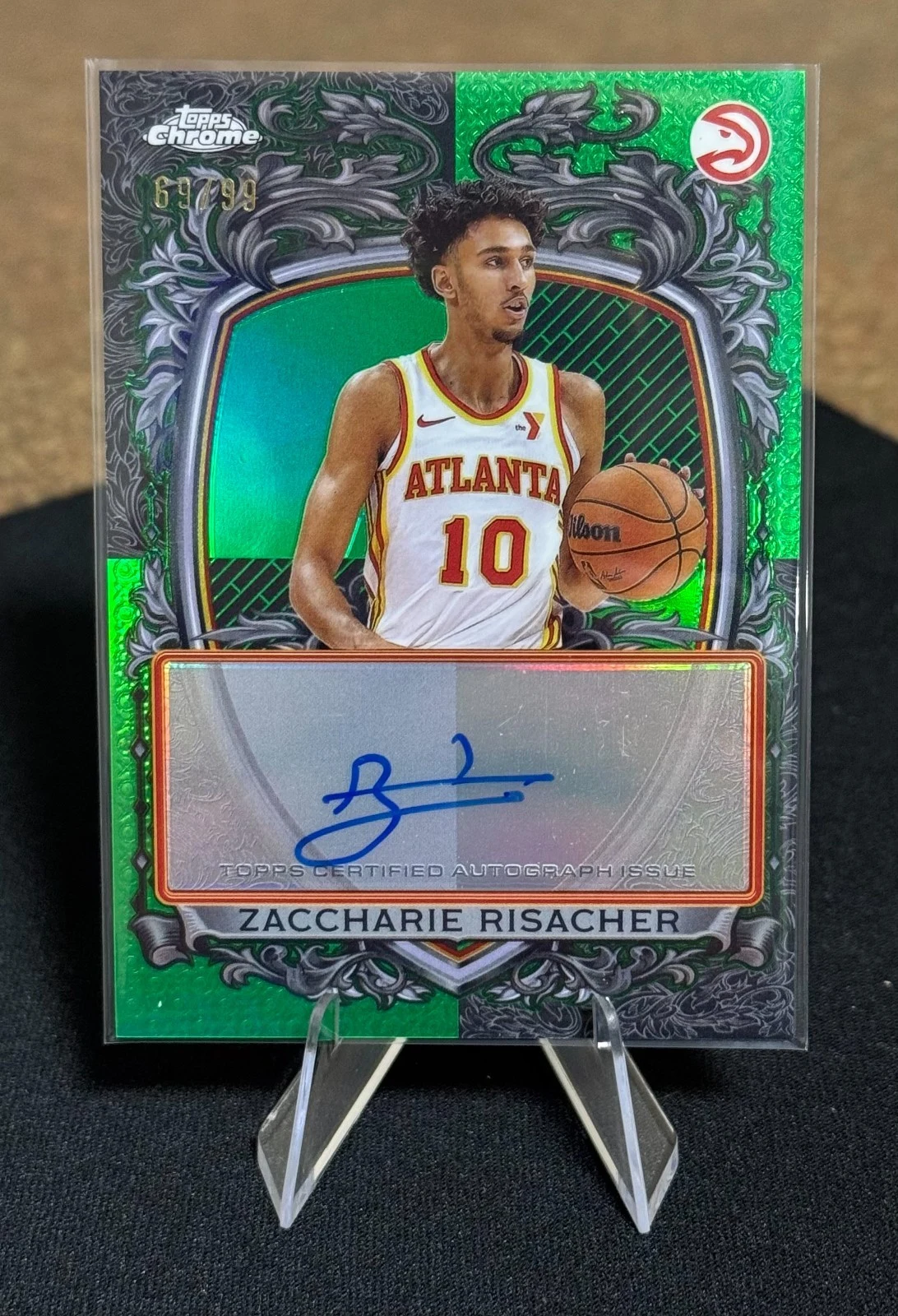 Zaccharie Risacher 2025 Topps Chrome Basketball card