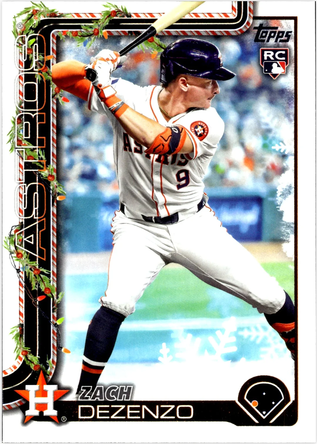 Zach Dezenzo 2025 Topps Holiday #H162 baseball rookie card - Front