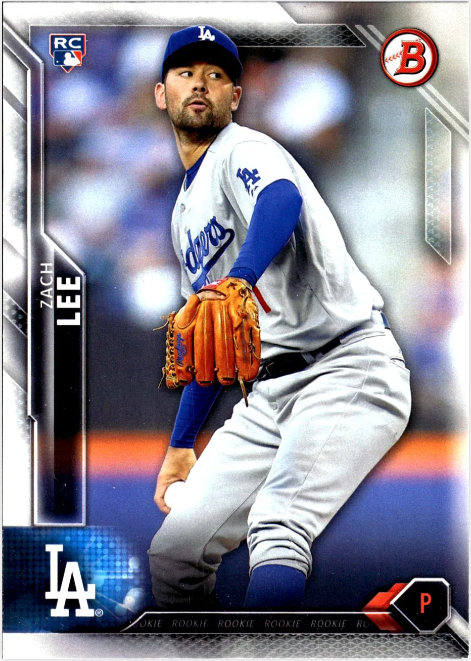 Zach Lee Rookie Card 2016 Bowman #138 baseball rookie card - Front