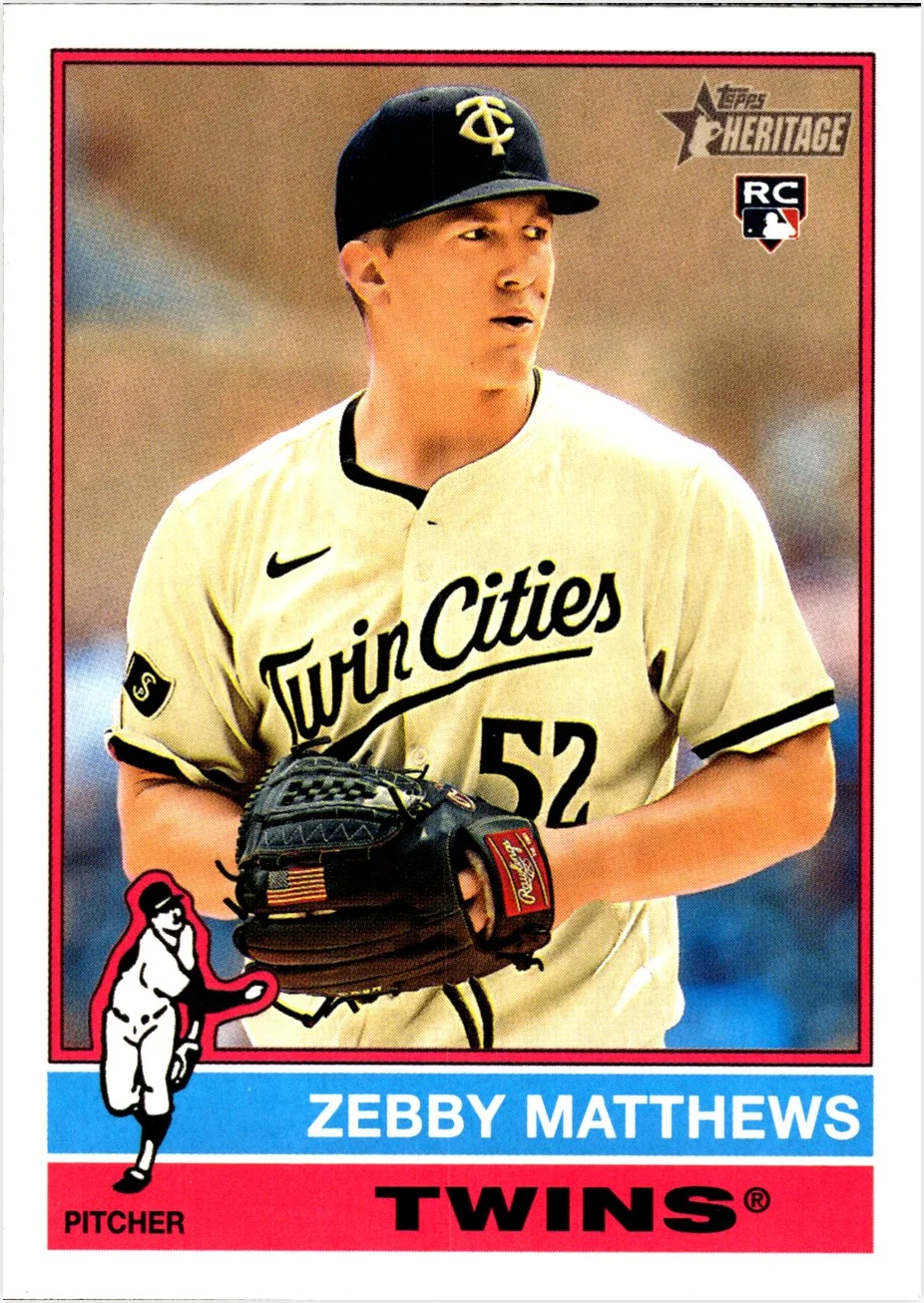 Zebby Matthews 2025 Topps Heritage #309 baseball rookie card - Front