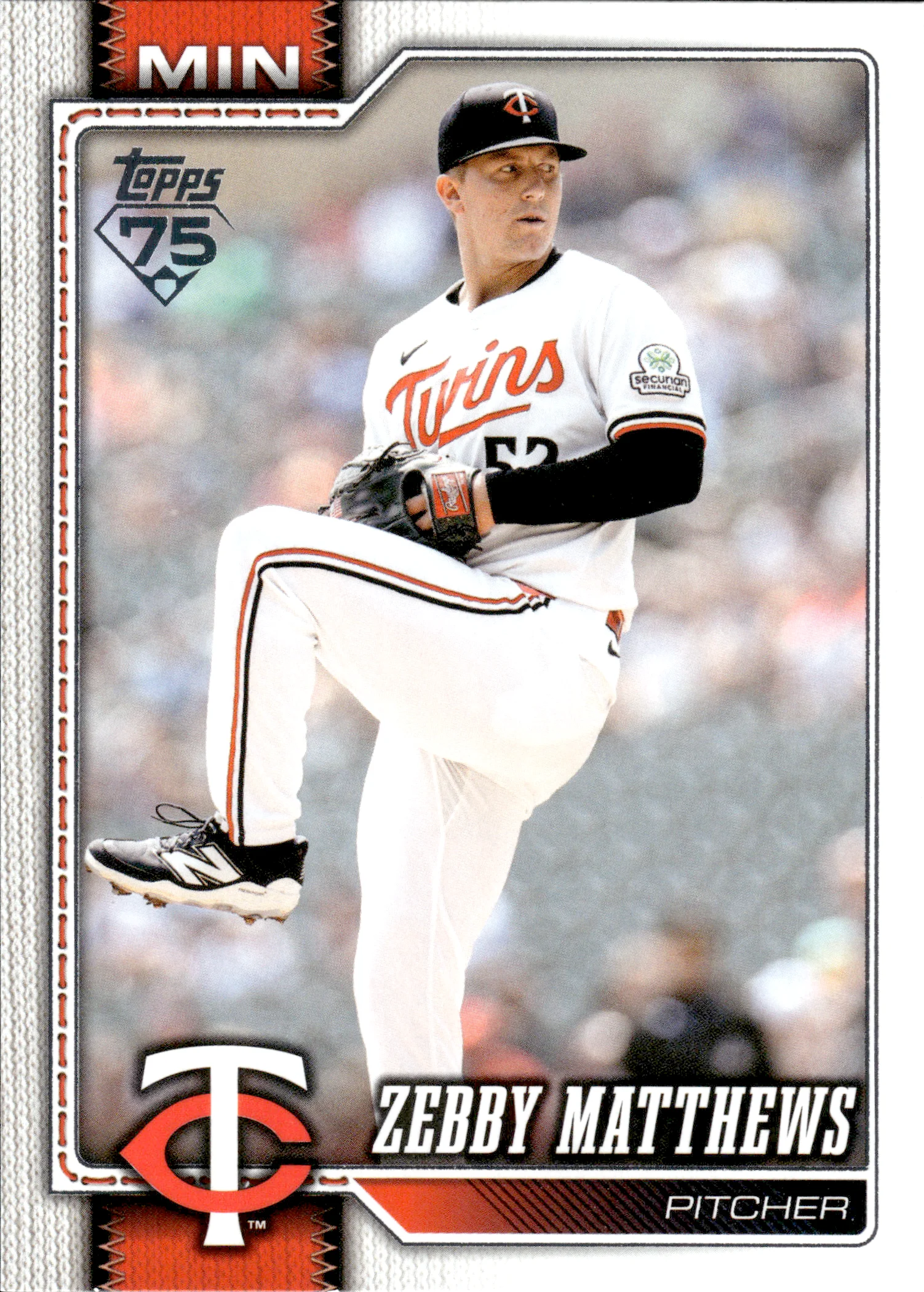 Zebby Matthews #606 Rookie Card 2026 Topps Series 2 baseball rookie card - Front