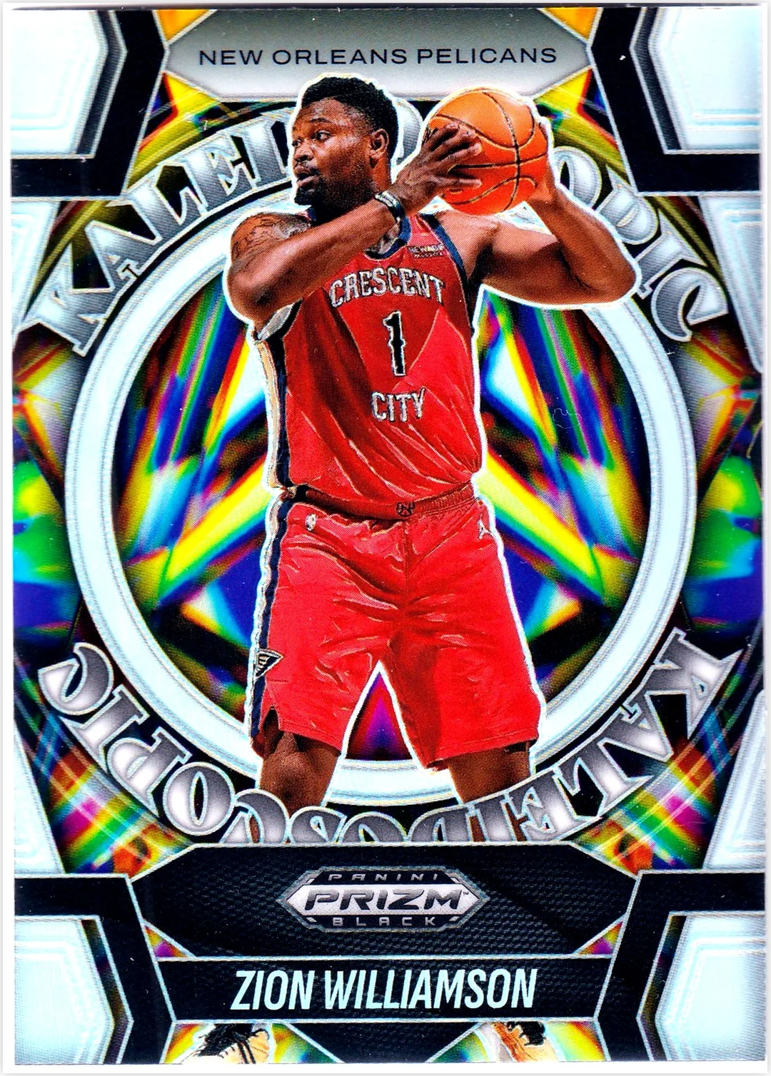 Zion Williamson 2024-25 Panini Prizm #21 Kaleidoscopic basketball card - Front