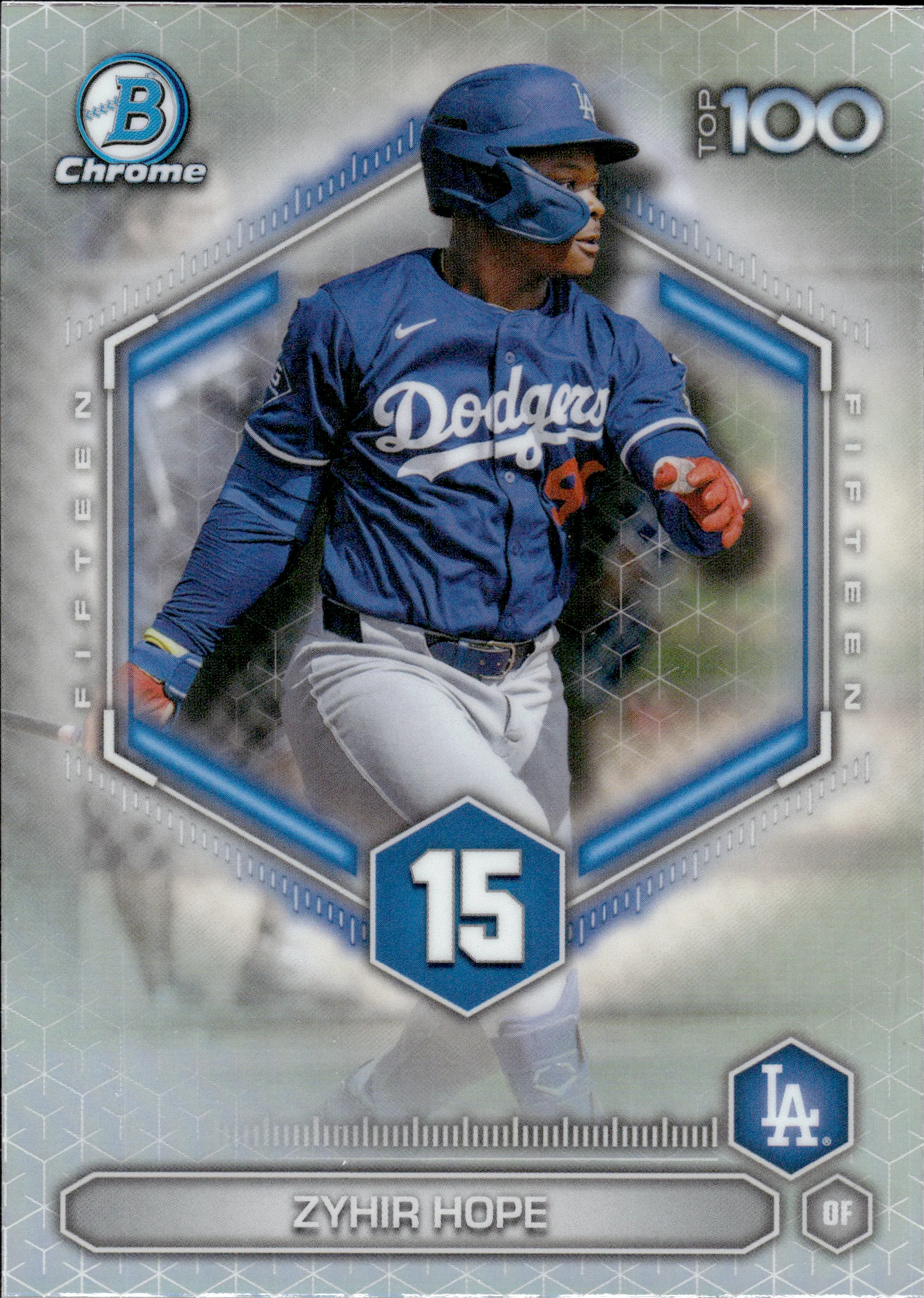 Zyhir Hope #BTP-15 2026 Topps Bowman Chrome Baseball Top 100 baseball card - Front