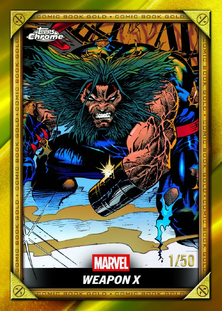 2025 Topps Chrome Deadpool Gold Refractor