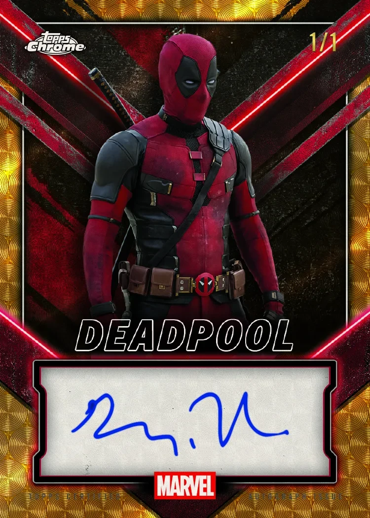 2025 Topps Chrome Deadpool autograph