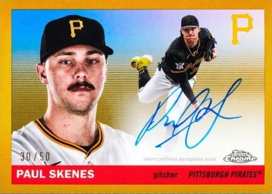 Paul Skenes Gold Autograph
